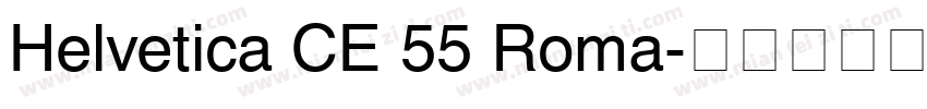 Helvetica CE 55 Roma字体转换
